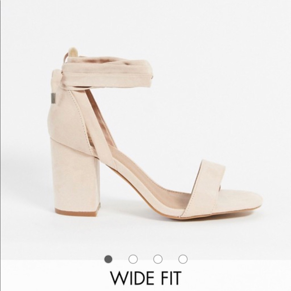 Lace Up block Heels